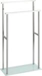 Handtuchst&auml;nder WENKO "Debar", wei&szlig;, B:20cm H:83cm T:46cm, Edelstahl, Glas,