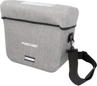 Lenkertasche FISCHER FAHRRAD "PLUS Cita", grau, Taschen, B/H/T: 30cm x 25cm x 13cm,