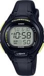 Chronograph, schwarz (schwarz, gelb), CASIO TIMELESS COLLECTION, Armbanduhren, Damen,