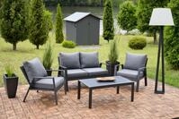 Garten-Essgruppe GARDEN PLEASURE "VICTORIA", grau (anthrazit, anthrazit,...