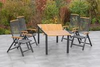 Garten-Essgruppe MERXX "Tilos", grau (grafit, dunkelgrau), B:60cm H:116cm T:73cm,