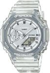 Chronograph CASIO G-SHOCK, transparent (transparent, silberfarben), Armbanduhren,