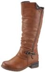 Stiefel RIEKER, Damen, Gr. 36, Varioschaft, braun (cognac, used), Lederimitat,...