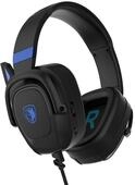 SADES Gaming-Headset "Zpower SA-732 Gaming Headset, schwarz/blau, USB,