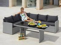 Gartenlounge-Set MERXX "Chicago", grau, Obermaterial: 100% Polyester. F&uuml;llung: 100%
