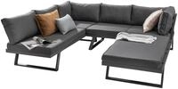 Gartenlounge-Set DESTINY "MANHATTAN Set, Tisch 70x70x30cm, anthrazit", grau