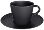 Tasse VILLEROY & BOCH "Espressotasse mit Untertasse Manufacture Rock 60 ml / &oslash; 12,1