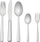 Besteck-Set R&Ouml;SLE "ELEGANCE", silber (edelstahlfarben), 60 tlg., Edelstahl 18/10,