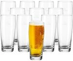 Bierglas VAN WELL "Willi Becher geeicht 0,5 l 12er Set transparent", bunt