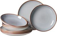 Tafelservice RITZENHOFF & BREKER "Teller Set, Geschirr-Set Portofino", grau, 8 Stk.,
