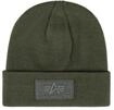 Skim&uuml;tze ALPHA INDUSTRIES "Velcro Beanie", Gr. onesize, gr&uuml;n (dunkelgr&uuml;n),