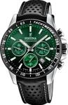 Chronograph FESTINA "Timeless Chronograph", schwarz (schwarz, dunkelgr&uuml;n, schwarz),