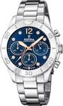 Chronograph FESTINA "Boyfriend Collection", silber (silberfarben, dunkelblau),