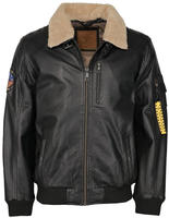 Lederjacke TOP GUN "Lederjacke TG20193144", Herren, Gr. 52, schwarz,...