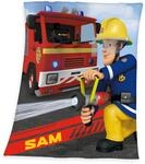 Kinderdecke FEUERWEHRMANN SAM "Feuerwehrmann Sam", bunt, B:130cm L:160cm, Polyester,