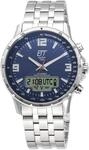 Funk-Multifunktionsuhr ETT "Professional WorldTimer", silber (silberfarben,...