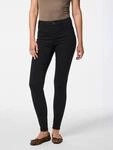 Jeggings PIECES "PCSKIN WEAR MW JEGGINGS/NOOS BC", Damen, Gr. M (38), N-Gr, schwarz,