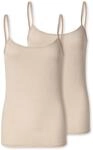 Unterhemd SCHIESSER "Modal Essentials", Damen, Gr. 44, N-Gr, beige (410, sand),
