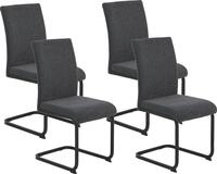 Freischwinger HELA "LINN", grau (anthrazit, schwarz, anthrazit), B:43cm H:92cm