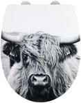 WC-Sitz WENKO "Yak", bunt, B:36,5cm L:45cm, Edelstahl, Thermoplast, WC-Sitze,