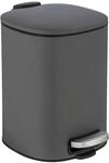 Kosmetikeimer WENKO "Alassio", grau (grau, schwarz), B:24,5cm H:20,5cm T:27cm,...