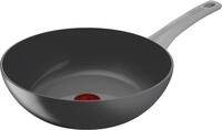 Wok TEFAL "Renew On Wokpfanne Induktion &Oslash; 28 cm", grau, B:28,6cm H:10,4cm L:46,9cm