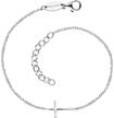 Silberarmband ENGELSRUFER "Armkette Armband Kreuz", silber (silberfarben),