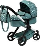 Kombi-Puppenwagen BAYER "Xeo", gr&uuml;n (sterne gr&uuml;n), Puppenwagen, KinderB:37cm H:73cm
