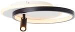 BRILLIANT Deckenleuchte "Eunomia", schwarz (schwarz, wei&szlig;), 1, H: 14cm, 1 Stk.,