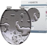 WC-Sitz SCH&Uuml;TTE "Grey Steel", grau, B:375cm L:435cm, MDF - Mitteldichte