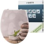 WC-Sitz SCH&Uuml;TTE "STONE PYRAMID", bunt, B:37,5cm H:5,5cm L:45cm, Duroplast, WC-Sitze,