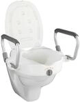 WC-Sitz WENKO "Secura", wei&szlig;, B:55cm L:38cm, Aluminium, Kunststoff, WC-Sitze,