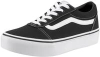 Plateausneaker VANS "Ward Platform", Jungen, Gr. 31, schwarz-wei&szlig; (schwarz, wei&szlig;),