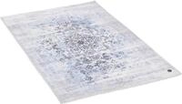 Badematte TOM TAILOR HOME "Oriental Bath SIX", blau, H:7mm, Polyester, Badematten,