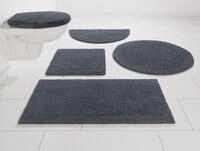Badematte OTTO HOME "Kapra, Badvorleger, Badezimmer Teppich" Gr. 7, grau (anthrazit),