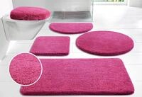 Badematte OTTO HOME "Merida, Badvorleger, Badezimmer Teppich" Gr. 10, pink (fuchsia),
