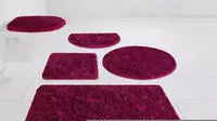 Badematte OTTO HOME "Merida, Badvorleger, Badezimmer Teppich" Gr. 7, pink (fuchsia),