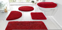 Badematte OTTO HOME "Merida, Badvorleger, Badezimmer Teppich" Gr. 7, rot (bordeaux),