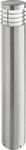 Gartenleuchte HEITRONIC "Aruba", silber (silberfarben), H:60cm &Oslash;:10cm, Leuchten,