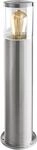 Sockelleuchte HEITRONIC "Naxos", silber (edelstahlfarben), H:49cm &Oslash;:13cm, Leuchten,
