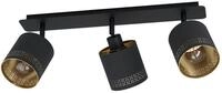 EGLO Deckenspot "ESTEPERRA", schwarz (schwarz schwarz, gold), 3, 1 Stk., Leuchten,