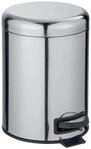 Kosmetikeimer WENKO "Leman", silber (silberfarben, schwarz), B:21cm H:24cm T:28cm,