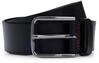 Lederg&uuml;rtel HUGO "Gerik_Sz35", Herren, Gr. 95, schwarz (schwarz_001), Leder,