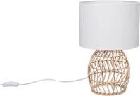REALITY LEUCHTEN Schreibtischlampe "Rike", beige (natur), 1, &Oslash; 25cm H: 38cm, 1 Stk.,