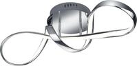 REALITY LEUCHTEN LED Deckenleuchte "Perugia", grau (chrom), 1, H: 22cm, 1 Stk.,
