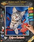 Malen nach Zahlen SCHIPPER "Meisterklasse Klassiker - Katze im Rucksack", bunt,