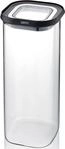 Vorratsdose GEFU "PANTRY", schwarz (schwarz, transparent), B:11cm H:26cm L:11cm,