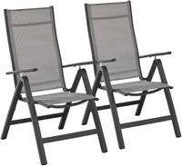 Gartenstuhl MERXX "Amalfi", schwarz (anthrazit, braun), B:60cm H:108cm T:70cm,