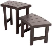 Sitzbank INTEX "2 tlg. Set Sitz- und Ablageb&auml;nke", schwarz, B:221,7cm H:37cm