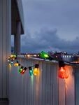 KONSTSMIDE LED-Lichterkette "Weihnachtsdeko aussen", schwarz, Dioden 40 Stk. Flammen